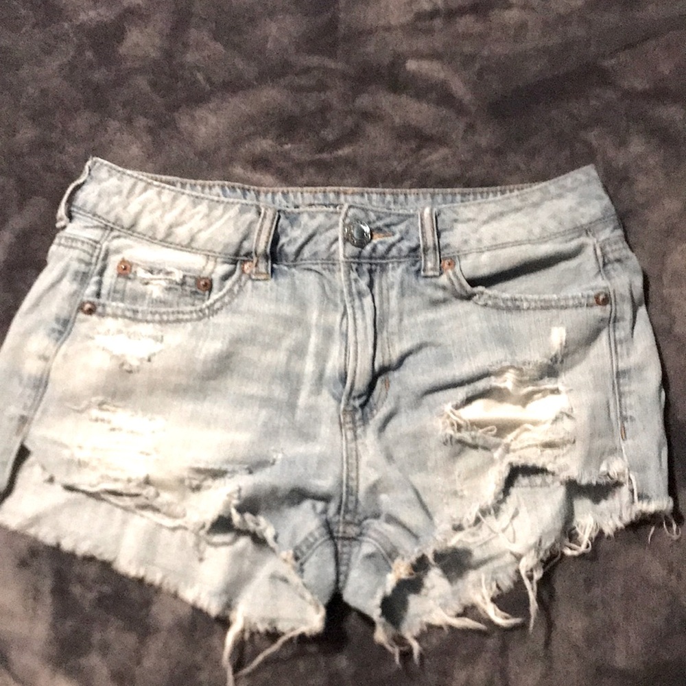American Eagle low waisted jean short shorts